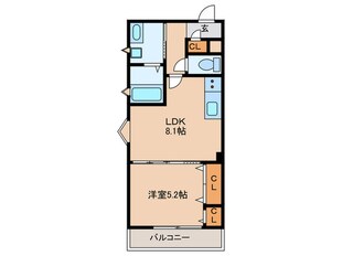 ラモーナ諸福Ⅱの物件間取画像